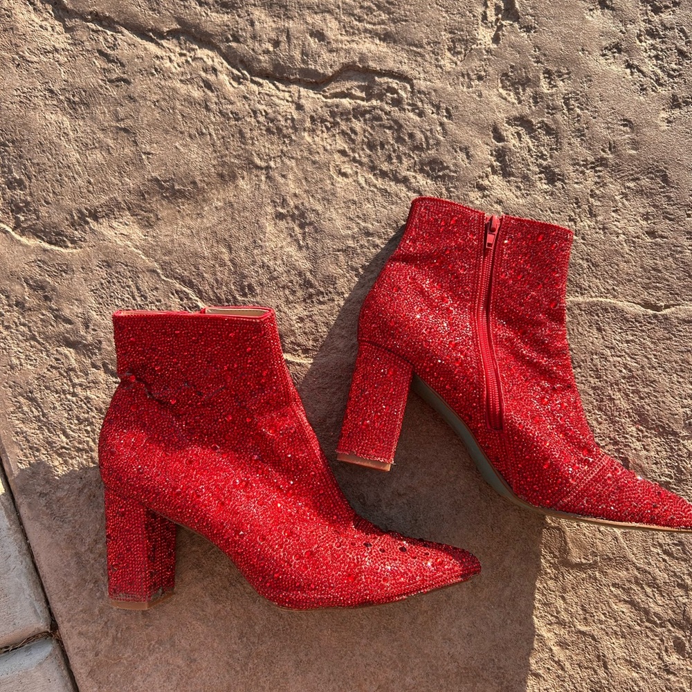 Betsy Johnson Red Boots